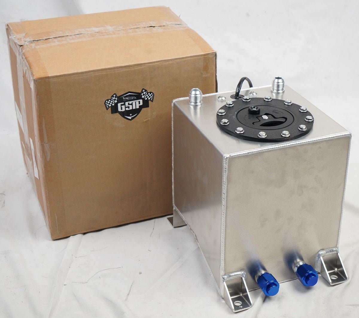 20241129160007 2.5 Gallon Universal Aluminum Racing Drift Fuel Cell Gas Tank + Level Sender – Vaizdas 1