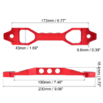 190mm Red Aluminum Alloy Car Battery Tie Down Bracket — изображение 4
