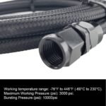 6AN Flexible PTFE Transmission Cooler Hose Lines Fitting - Ảnh 7