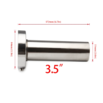 Universal 3.5" to 4.5" Round Steel Removable Catback Exhaust System Muffler Tip Silencer - Ảnh 11