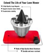 GSTP Lawn Mower Blade Balancer Replaces 42-047 339075B Magnetic Wall Mount Blade Balancer – Vaizdas 6