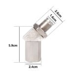 Stainless Steel Oxygen O2 Sensor CEL Eliminator Light  45°&90°& 0°   Adapter Mini Catalytic Convertor M18X1.5 Socket Plug - Ảnh 5