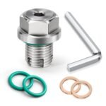 ⁦M12.1-1.25 x 15mm Oil Drain Plug Oversize Piggyback, Stainless Steel Self Tapping Oil Pan Thread Repair Kit with O-Ring⁩ - الصورة ⁦6⁩