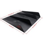 Black Rear Bumper Diffuser Shark ABS 4-Fin Spoiler Lip Splitter For Mazda Miata - Billede 2