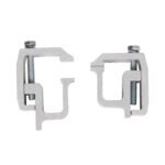 4 PCS Truck Cap Topper Camper Shell Mounting Clamps Heavy Duty Aluminum Silver - Billede 5