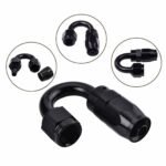 2PCS AN4/AN6/AN8/AN10/AN12 Swivel Hose End Fitting Adapter For Oil/Fuel/Gas Hose Line – Vaizdas 8