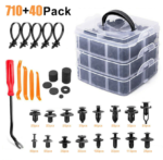 801Pcs/750Pcs/ 1000Pcs Car Retainer Auto Fasteners Push Trim Plastic Clips Pin Rivet Bumper Kit - Billede 2