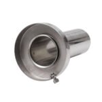 Universal 3.5" to 4.5" Round Steel Removable Catback Exhaust System Muffler Tip Silencer - Ảnh 5