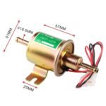 ⁦12V Universal 3-6PSI Gas Diesel Inline Low Pressure Electric Fuel Pump HEP-02A⁩ - الصورة ⁦2⁩