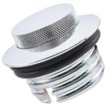 ⁦Vented Flush Mount CNC Fuel Tank Gas Cap Pop up for Harley⁩ - الصورة ⁦2⁩