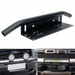 23" Bull Bar Front Bumper License Plate Holder Mount Bracket for LED Light Bar - Ảnh 5
