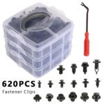 801Pcs/750Pcs/ 1000Pcs Car Retainer Auto Fasteners Push Trim Plastic Clips Pin Rivet Bumper Kit - Billede 20