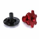 Universal Sports Steering Wheel Quick Release Snap Off Boss Kit Hub Adapter Red - Сурет 3