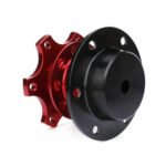 Universal Sports Steering Wheel Quick Release Snap Off Boss Kit Hub Adapter Red - Сурет 4