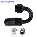 2PCS AN4/AN6/AN8/AN10/AN12 PTFE Hose End Fitting Adapter for PTFE Hose Line Only – Vaizdas 6