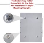 Battery Bracket Relocation Hold Down Tray Kit For Optima 34/78 Battery Aluminum - Billede 6