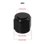 ⁦2PCS 4/6/8/10/12 AN Female Flare Fitting Cap Block Off Nut Aluminum For Fuel Systems⁩ - الصورة ⁦7⁩