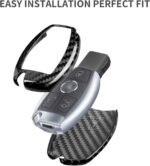T-carbon Real Carbon Fiber Key Fob Cover Compatible with Mercedes Benz — изображение 4