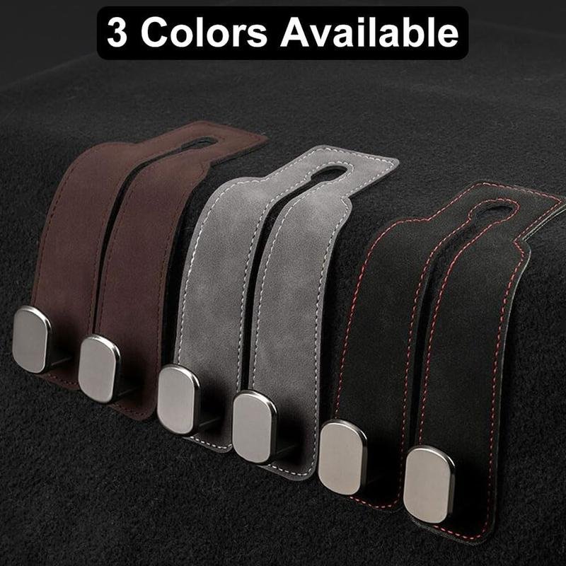 e33fa6ce52bdc5c0b20cdefb40d52fb2e27176ac.jpeg 🔥LAST DAY SALE 50% OFF - 🚗Car Seat Back Alcantara Storage Hook - 💥Double Hook Holder for Convenient Storage — изображение 1